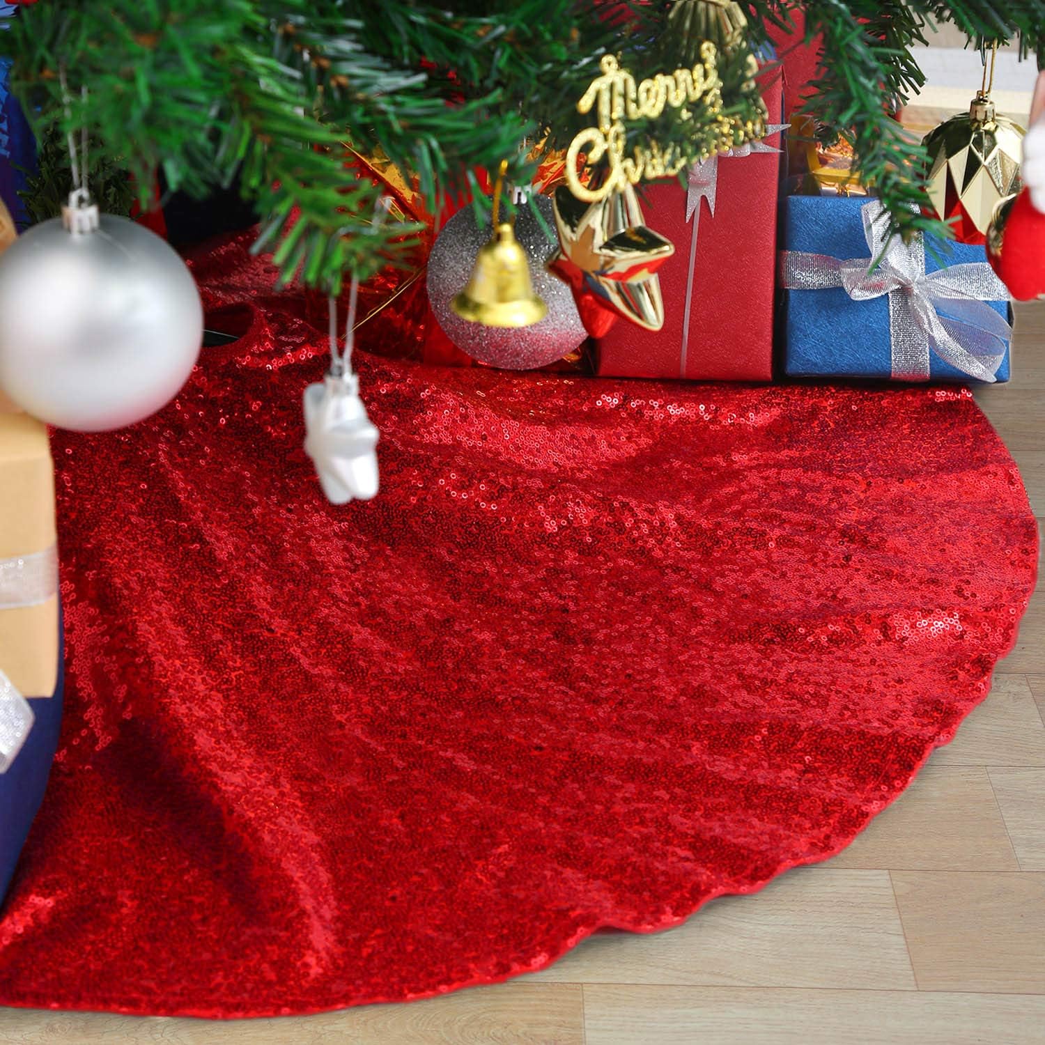 B-COOL Tree Skirts 48inches Red 