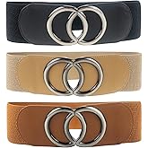 Swtddy Women's Elastic Wide Stretchy Waist Cinch Belt Waistband For Dresses