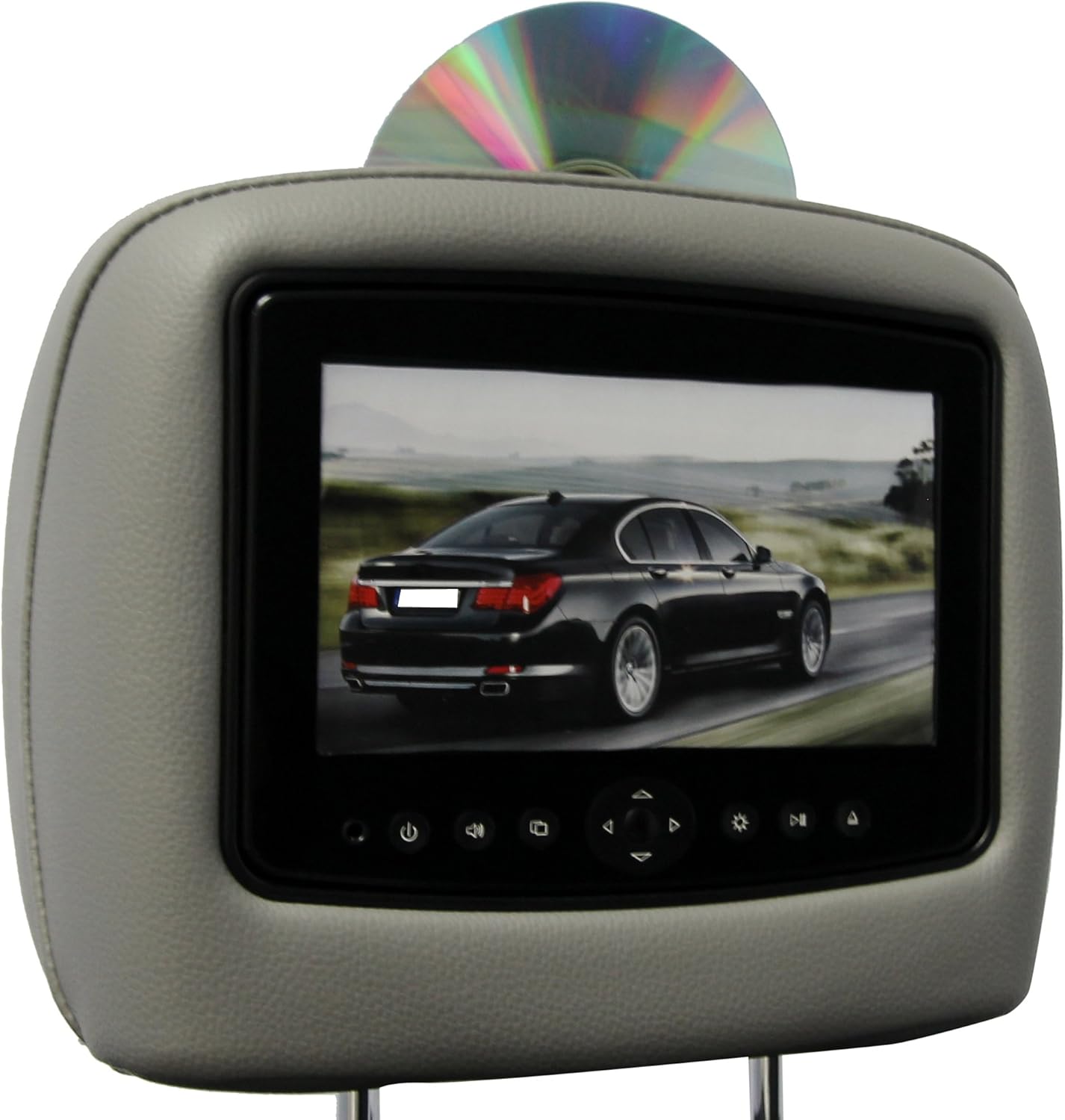 CarShow by Rosen CSTYHIG08G44 Single DVD Headrest System