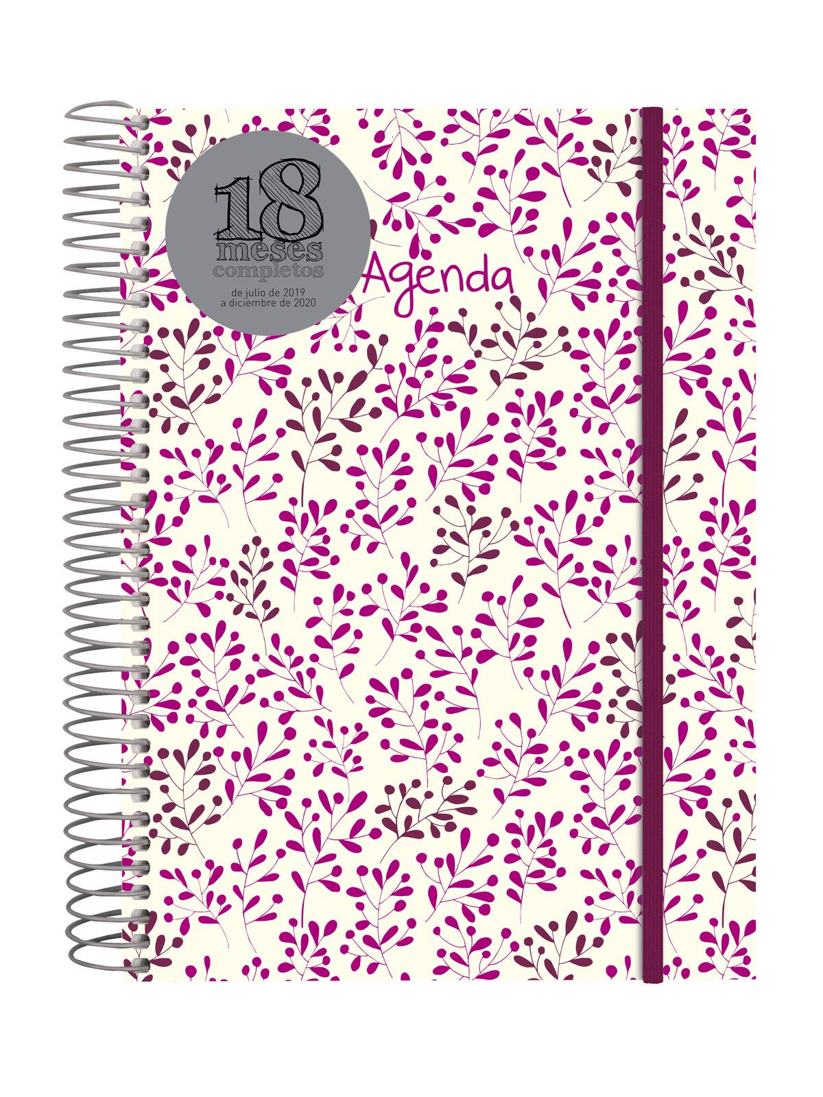 18-Month 2019-2020 Diary 2 Days Page Spanish