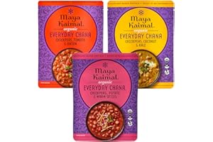 Maya Kaimal Organic Indian Everyday Chana - Fully Cooked - Vegan - Microwavable - Ready to Eat Meals (10 Ounce (Pack of 3), Variety Pack)