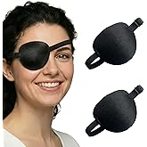 2 Pack Adjustable Medical Eye Patch, Reusable Amblyopia Eye Cover for Both Eyes