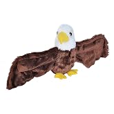 Wild Republic Huggers Bald Eagle Stuffed Animal - 8"