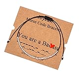 Morse Code Bracelets for Women Men Inspirational