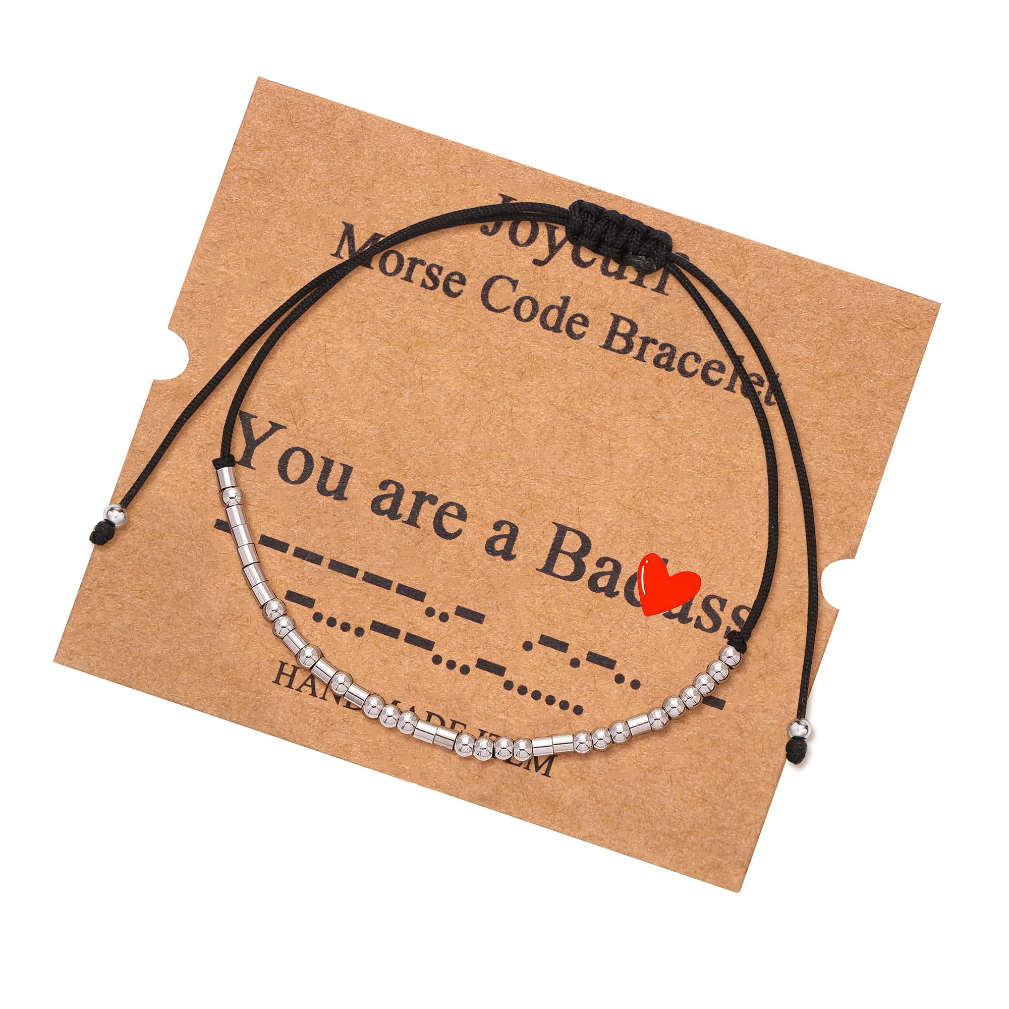 Morse Code Bracelets for Women Men Inspirational