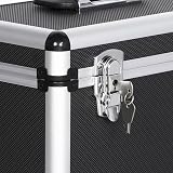 Yaheetech 12 Inch LP Storage Case Vinyl Record Carrier Holds 50 Black view 5