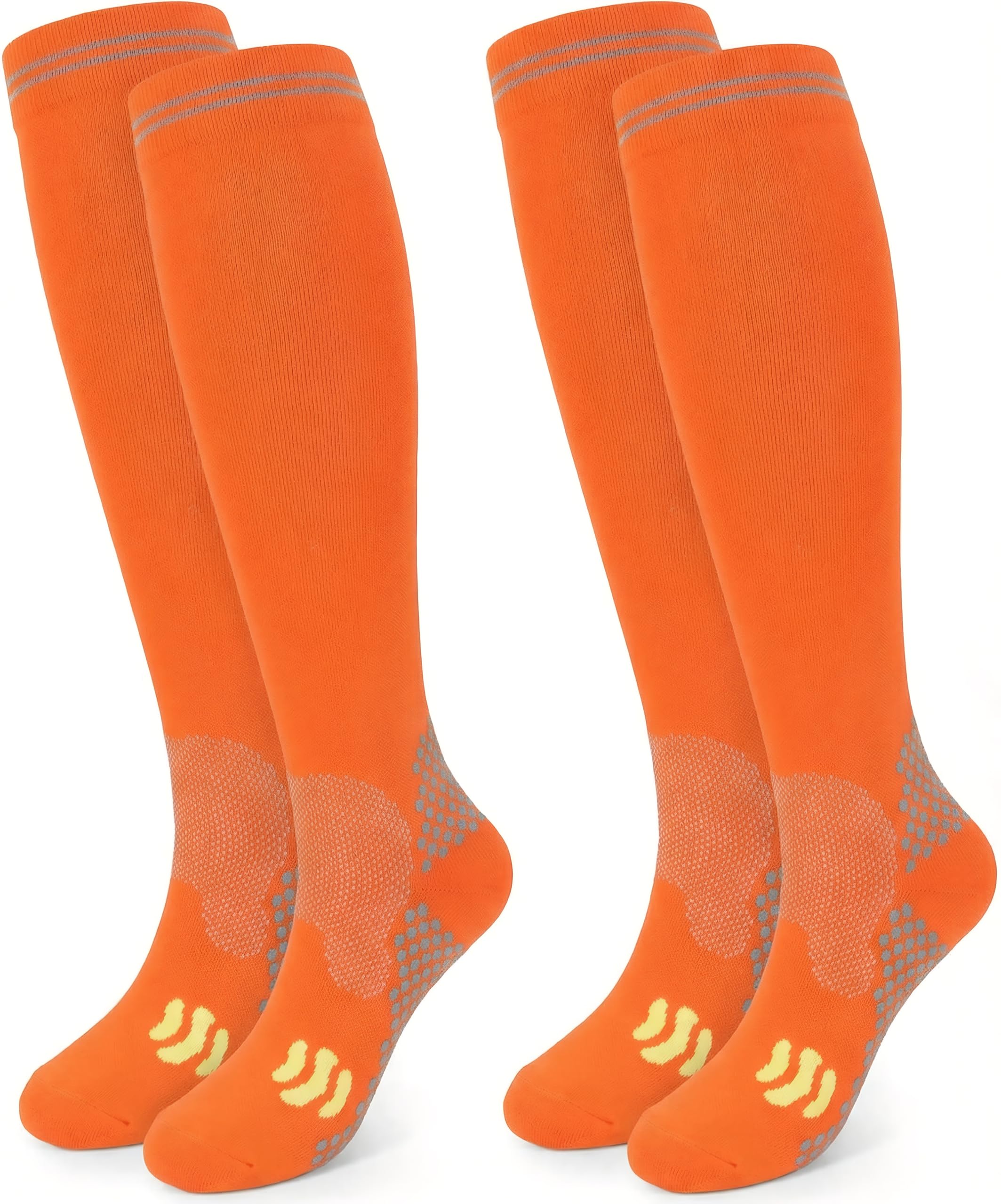 Compression Socks (2 Pair) for Men and Women 20-30 mmHg Compression Stockings Circulation for Cycling Running Support Socks