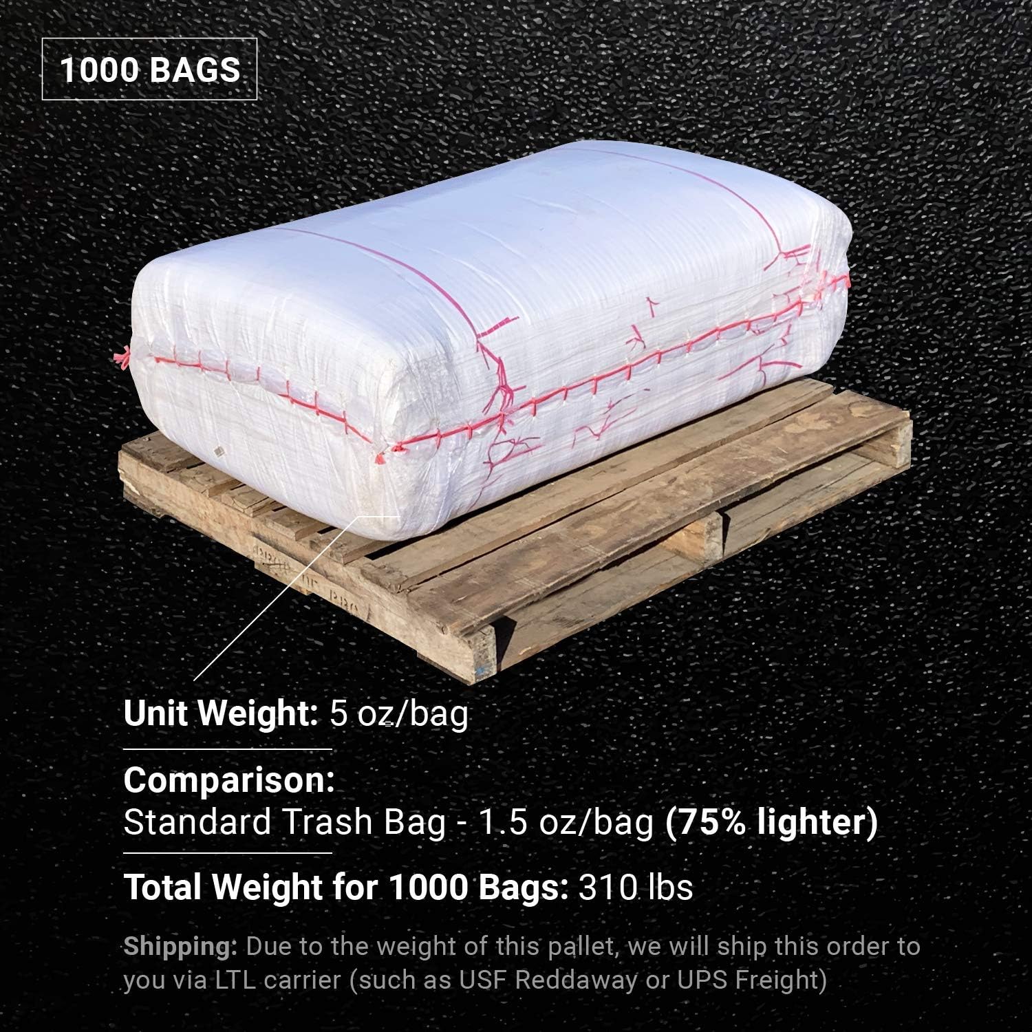 100 Size 31 x 45 Heavy Duty Garbage Bags Dumpster Bag Contractor Bags