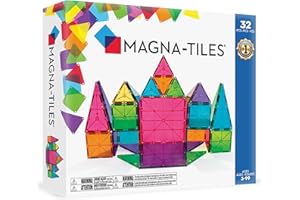 MAGNA-TILES Classic 32-Piece Magnetic Construction Set, The ORIGINAL Magnetic Building Brand