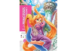Mystery Colouring - Princesses Vol. 2: Reveal iconic Disney characters with colour by number