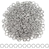 TOAOB 500pcs Stainless Steel Jump Rings 4mm Open Jump Rings Connectors for Keychains Earrings Necklace Jewelry Making