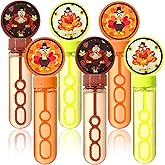 24Pcs Thanksgiving Bubble Wands Bulk for Kids, Turkey Bubble Wands Fall Party Favors Bubbles Toys for Fall Party Gifts Classroom Prizes Goodie Bags Stuffers
