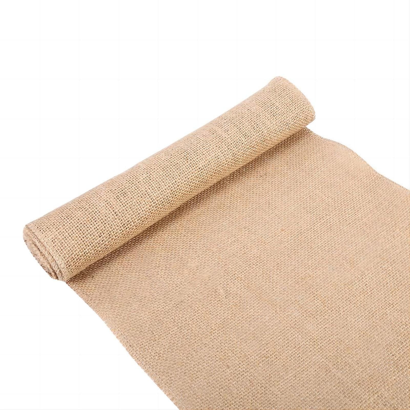 VIFER Jute Table Runner Vintage Nature Jute Jute Hessian Ribbon Table Runner Craft Chair Christmas Wedding Party (30 cm x 2 m)