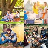 Aandyou Camping Cookware Set 13 Pcs Nonstick Pot Pan Kettle 2-3 People Orange view 7