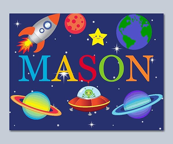 Space Themed Kids Room