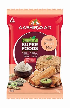Aashirvaad Natures Super Foods Multi Millet Mix Pouch, 1 kg