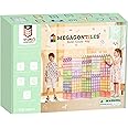MEGAGONTILES 120PCS Premium Magnetic Tiles|Magnet Tiles|STEM AUTHENTICATED|Magnetic Blocks|Magnet Tiles|Magnetic Building Blocks|Magnets for Kids|Magnetic Tile Toy Boys Girls Age 3 4 5 6 7 8
