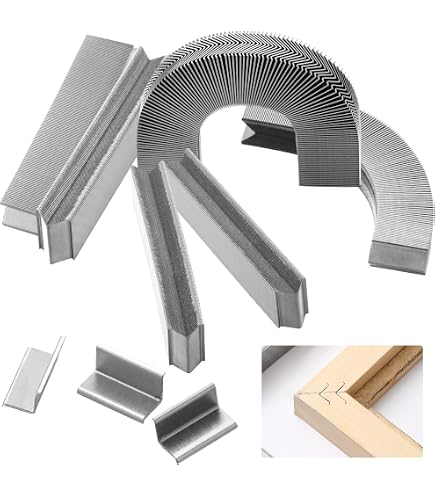 FramePac V Nails For Picture Frames Softwood (AMP) 10mm (3/8 Inch) [3000 V- Nail Pack, Stacked] - (for Use In Automatic V Nailer For Picture Framing, Automatic V Nailer For Picture Frames