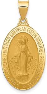 14K Yellow Gold Miraculous Medal 