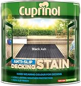 Cuprinol Exterior Woodcare Black Ash 2.5 L Deck Stain Matte Finish view 2