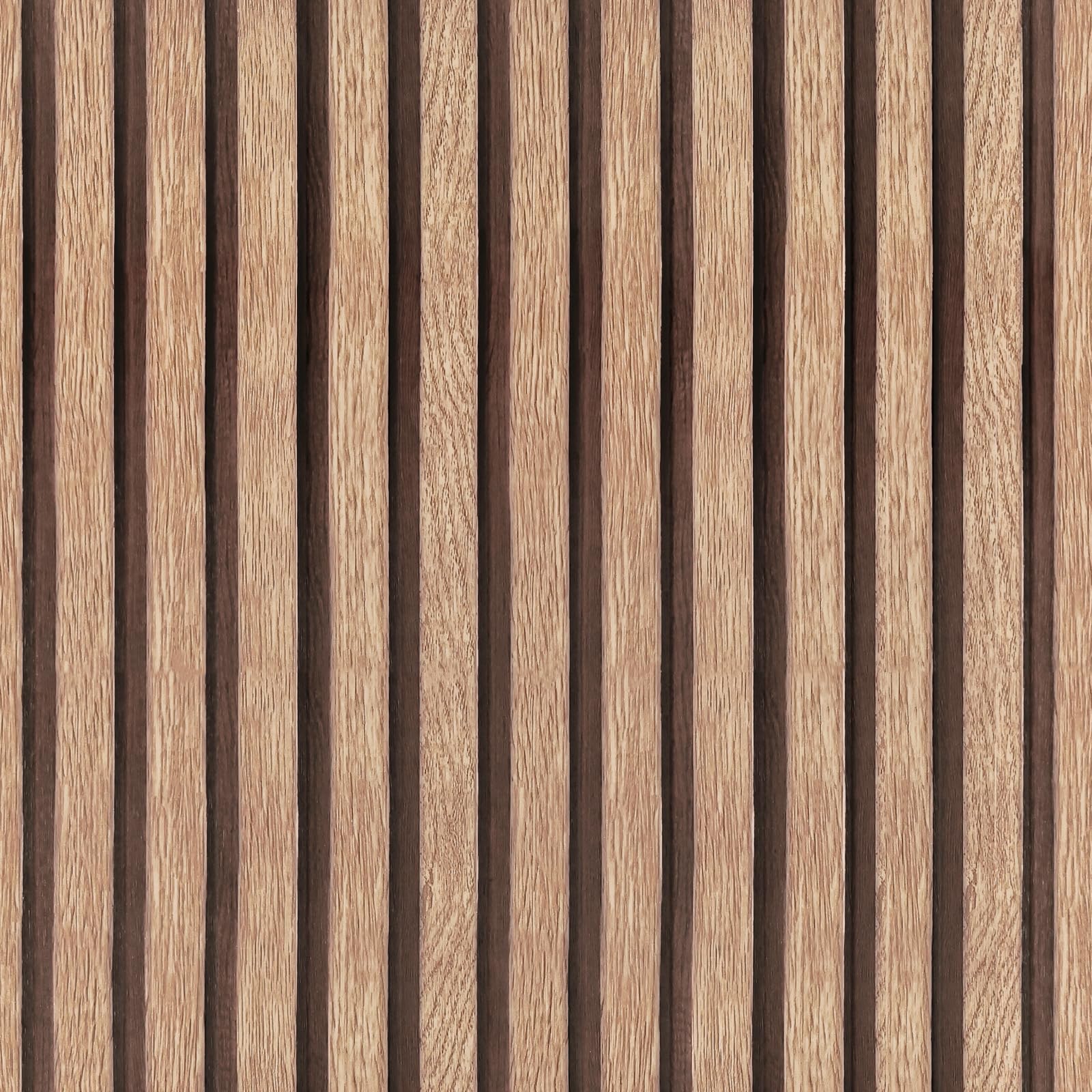 Photo 1 of Yun-aeon Natural Wood Peel and Stick Wallpaper Wood Slats - 17.3"x 120" Tan Self-Adhesive Waterproof Vinyl Removable Wall Paper for Wall Decor Bedroom