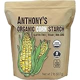 Anthony's Organic Corn Starch, 2 lb, Gluten Free, Vegan & Non GMO