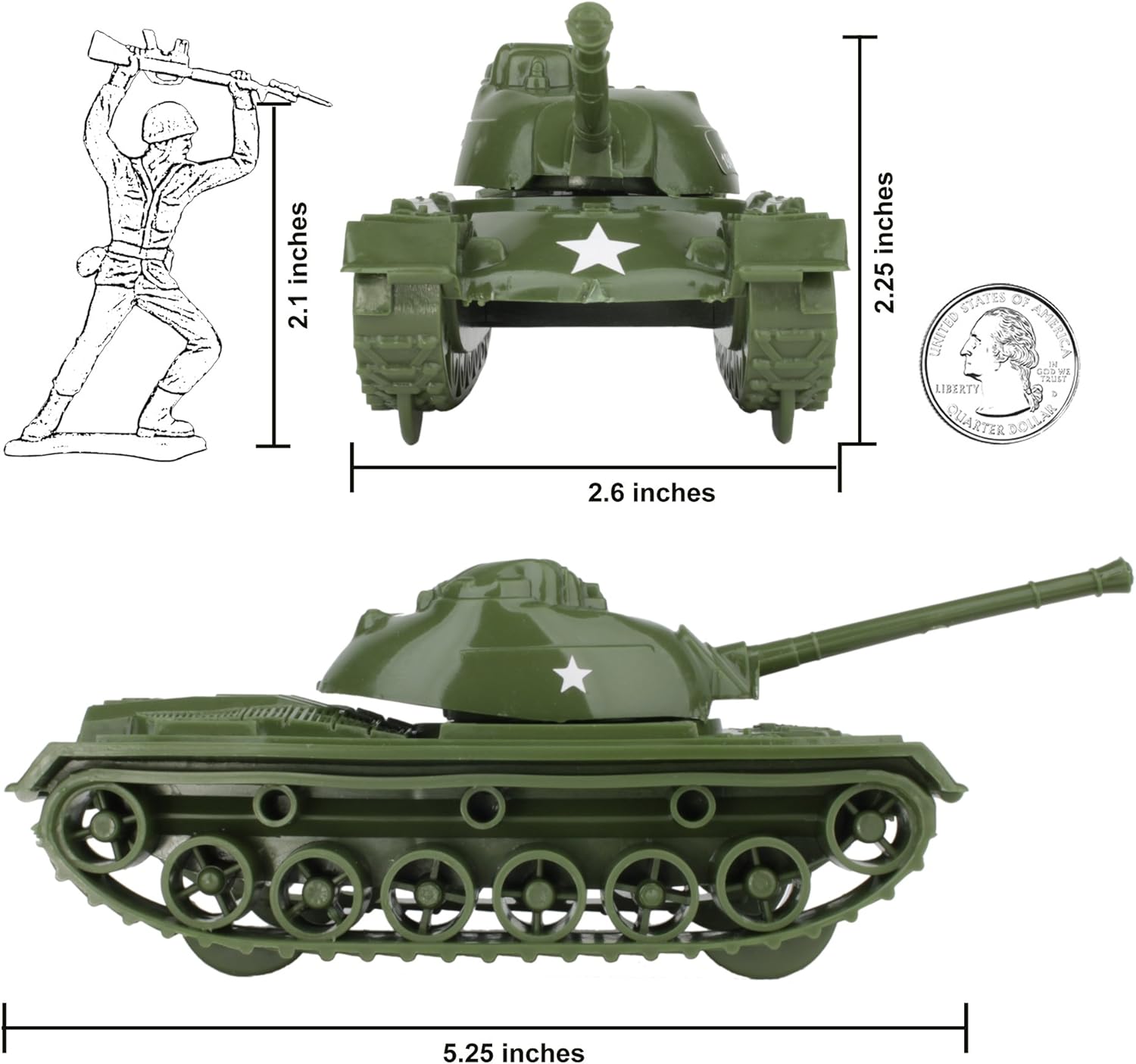 plastic army tanks