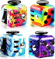 Noanbemk 4pcs Pack Stress Cube，Fidget Magic Cube