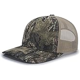 Pacific Headwear Camo Snapback Trucker Cap, Break-up Country/Khaki/Break-up Country, OS