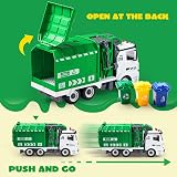 JOYIN Garbage Truck Toy with Lights and Sounds 12.5in Take-Apart Friction view 5