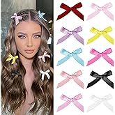 100Pcs Bow Hair Clips, Small Hair Bow Clip for women Girls, Mini Cute bowknot Hair Clips Barrettes Pins Metal Y2k Hair Accessories for Braids Teens Stage Concert Christmas Ballet Style