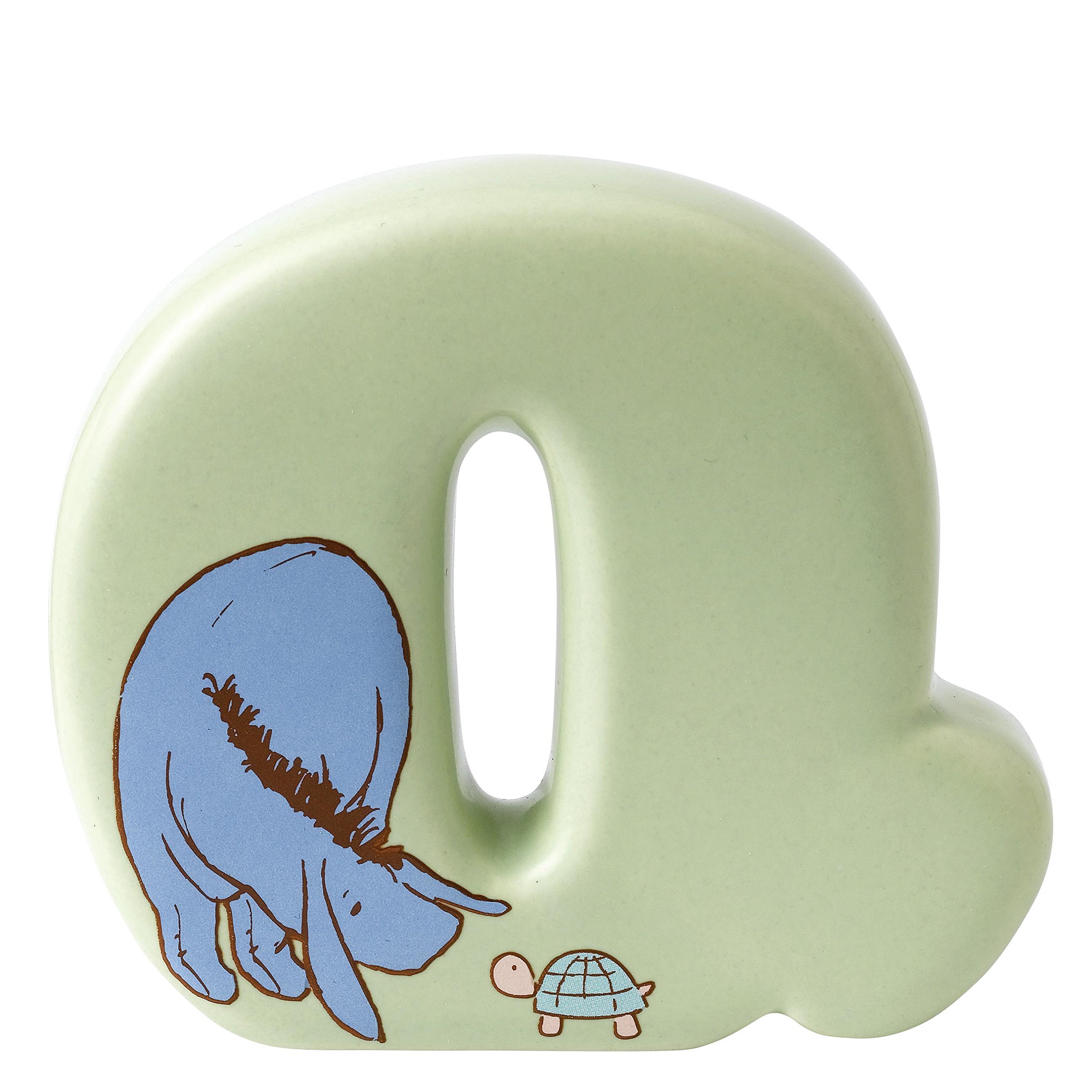 Disney Classic Pooh Q Eeyore Ceramic Alphabet Letter