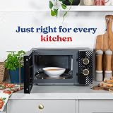 Russell Hobbs RHMM723B 700W Solo Microwave 17L Grooved Design Black view 6