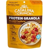 Catalina Crunch Protein Granola, Honey Cashew, 8 oz Bag (Pack of 1) | Low Sugar Breakfast Cereal with 14g of Protein, Gluten Free, Excellent Source of Fiber, Packaging May Vary