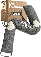 Praknu Draft Excluder Door Window 90cm Heavy Washable No Drill Heating Bill view 1