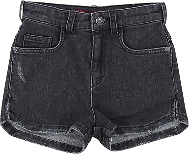 children's high waisted denim shorts