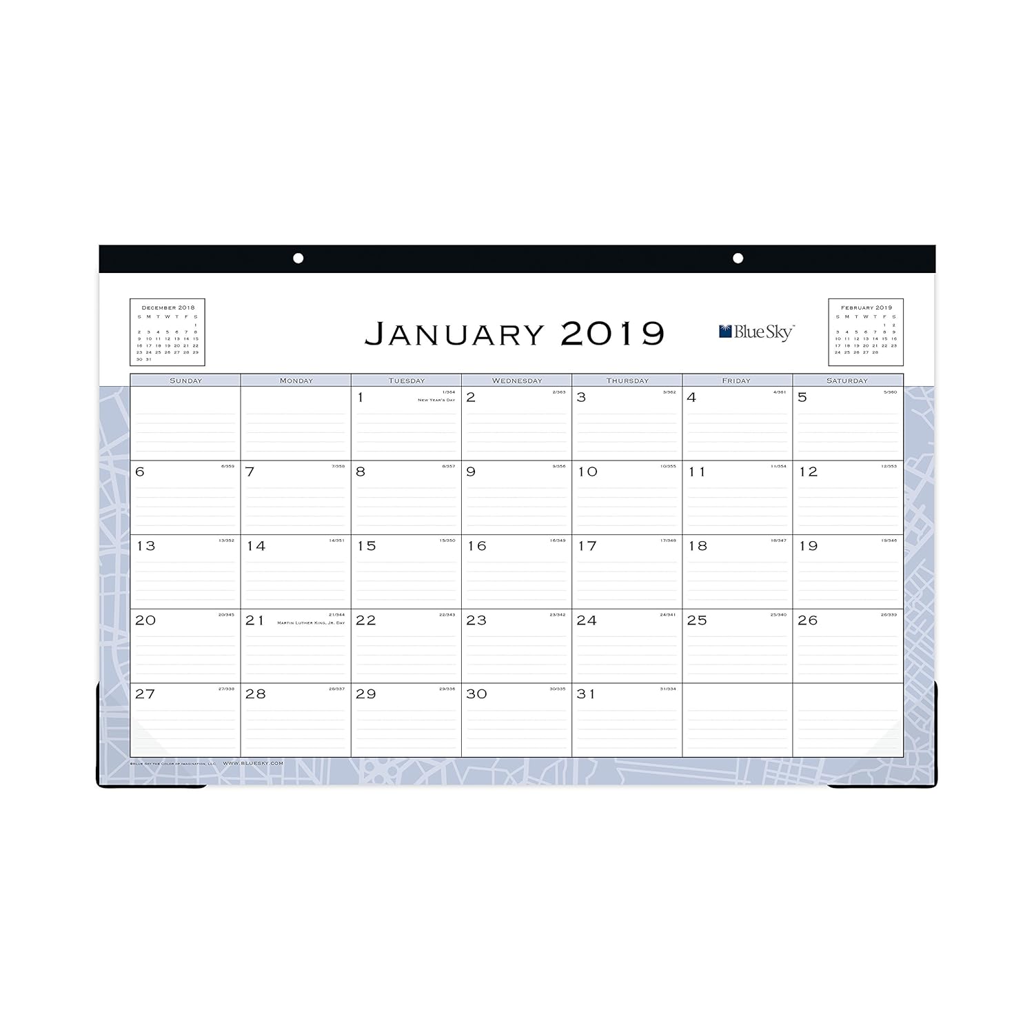 Best blue sky desk calendar 2019