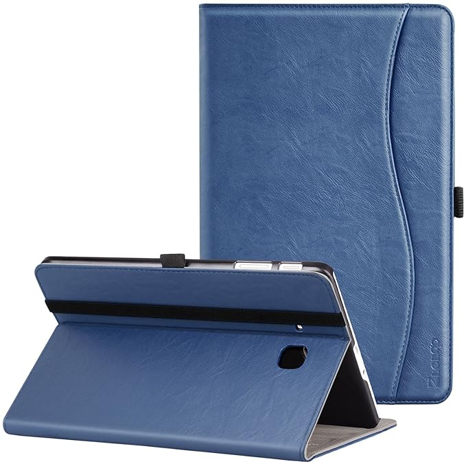 Ztotop Hülle für Samsung Galaxy Tab E 9,6,für Modell SM-T560/T561/T565,Premium Leder Geschäftshülle mit Ständer,Kartensteckpl