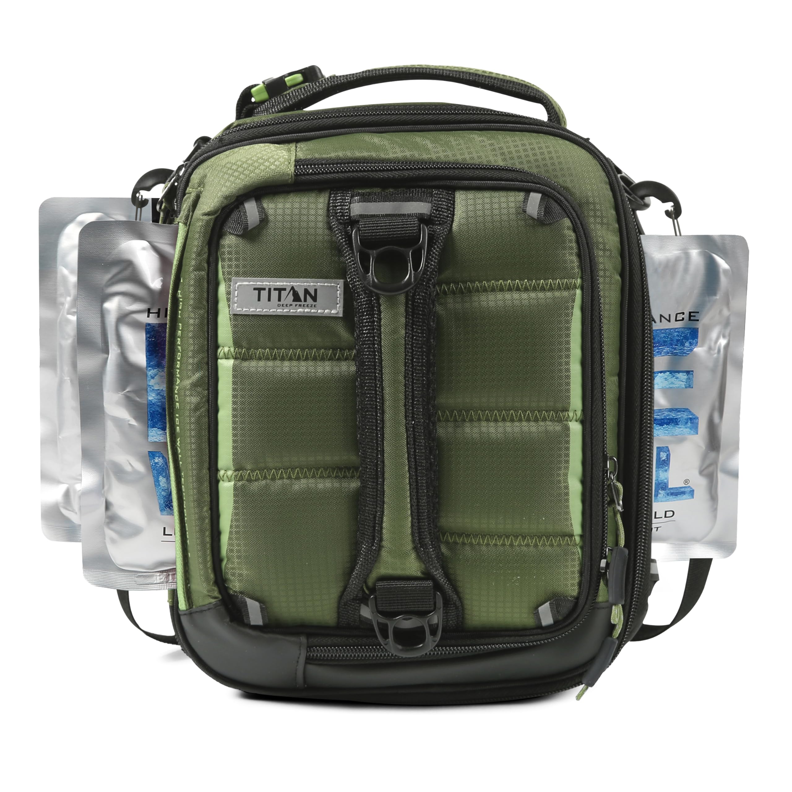 Titan High Performance Fridge Cold Expandable Insulated Lunch Pack - Olive Green Image