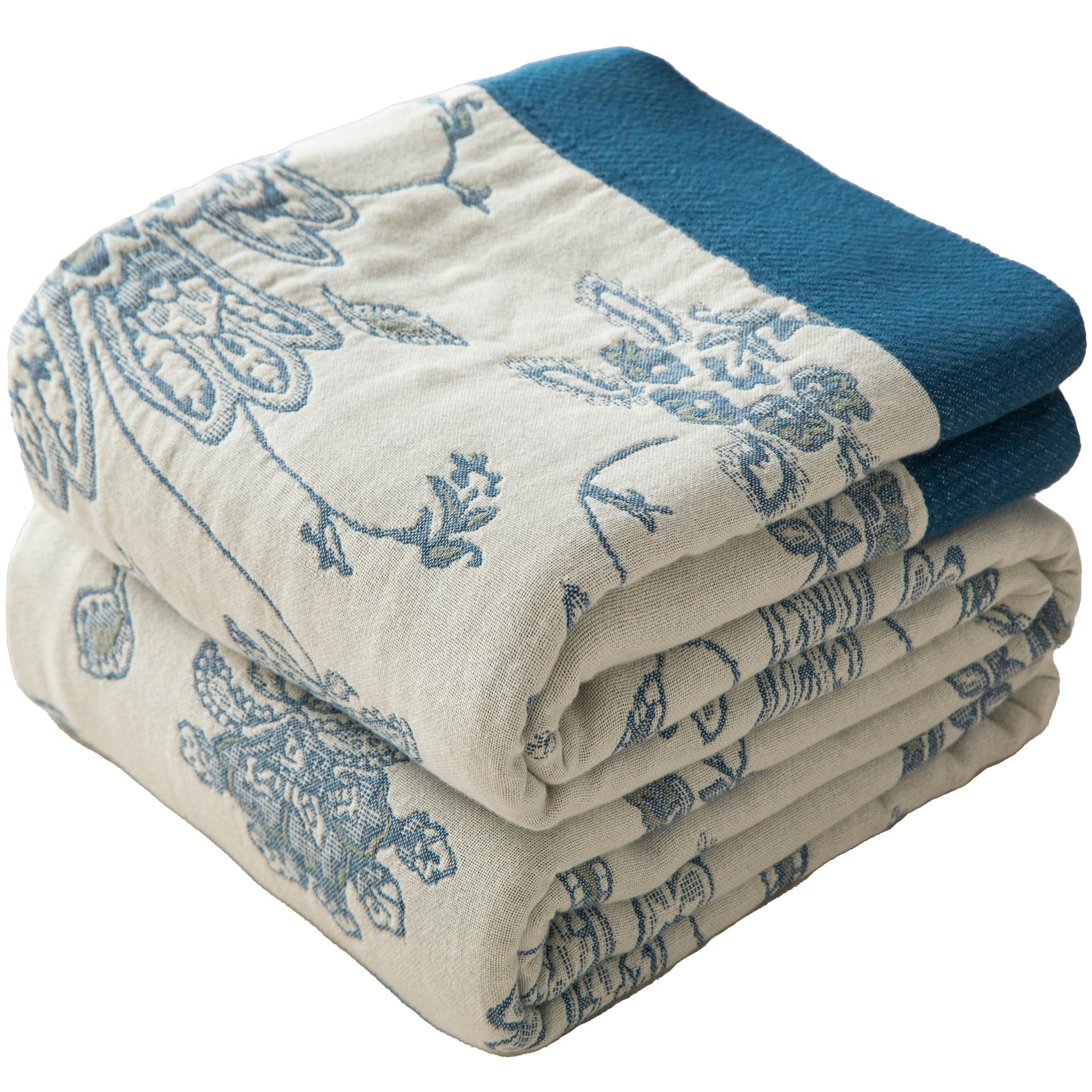 Photo 1 of ***********ITEM IS DIFFERENT COLOR THAN STOCK PHOTO**********************
Phuryllic Boho Throw Blanket Twin Size, Soft Cozy Cotton Muslin Quilt Blanket for Bed Decor, Floral Patterned Couch Sofa Chair Cover, Vintage Farmhouse Cottage Tapestry Woven Blanke