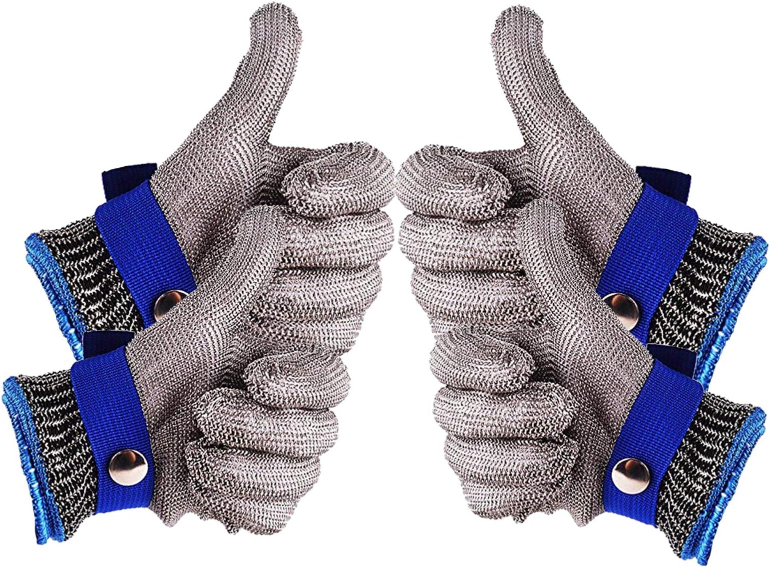 Safety Work Glove Level 5 Cut Resistant 316L Stainless Steel Wire Butcher Glove Size M