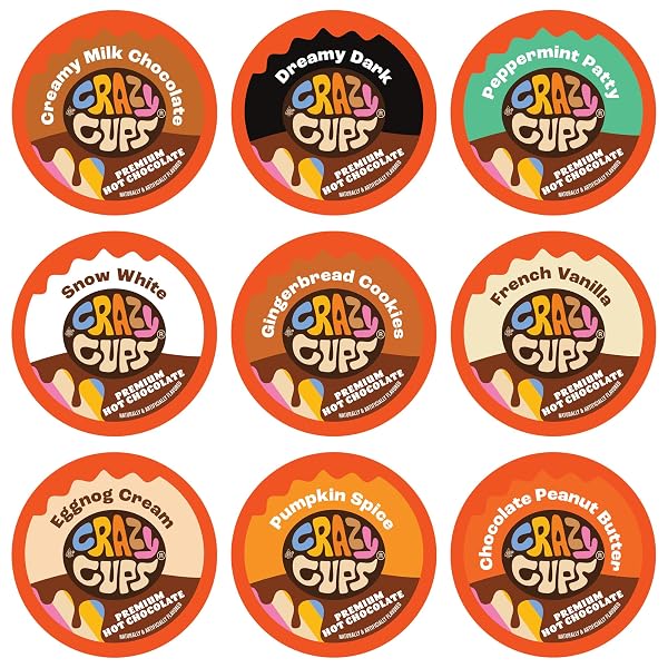 CRAZY CUPS SEASONAL PREMIUM HOT CHOCOLATE SINGLE SERVE...