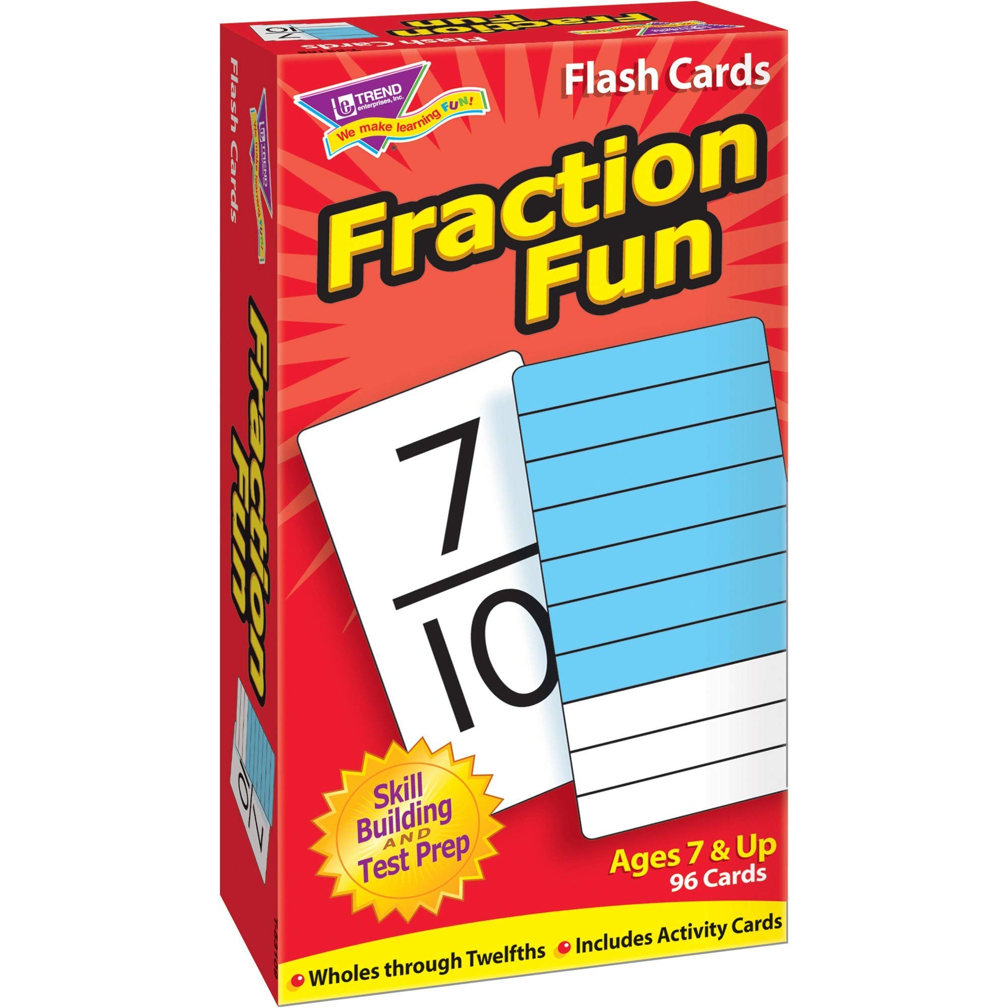 Trend EnterprisesFraction Fun Flash Cards, multi (T-53109)