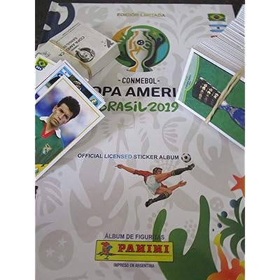 COMPL&Egrave;TE Collection Panini 2019 BRESIL Copa America 400 Stickers + Couverture souple Album