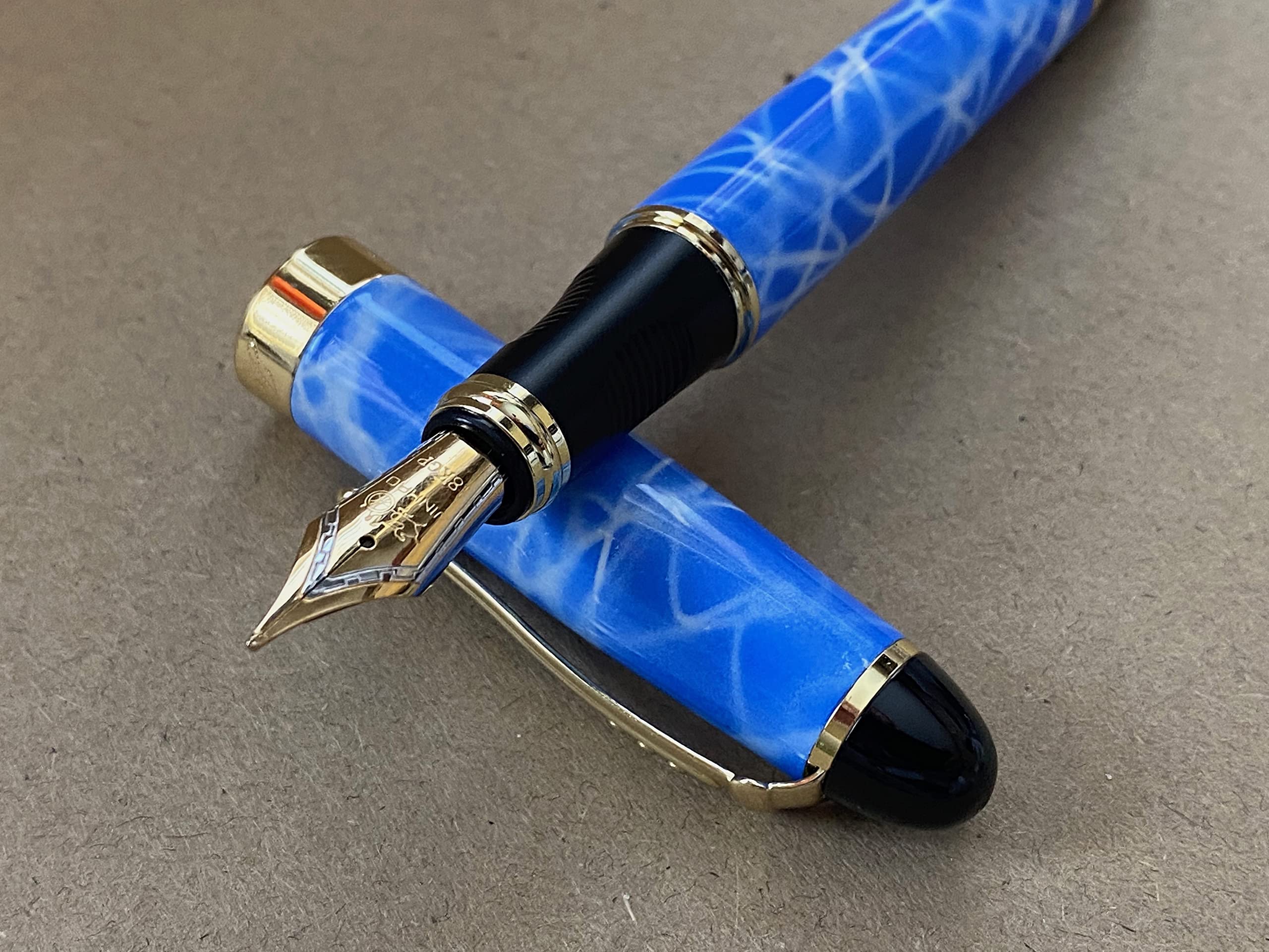 Rhapsody Jinhao x450 Fountain Pen 0.5mm Medium-Fine Nib Ink Pens (Blue Sky)