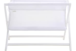 BreathableBaby Breathable Mesh Portable Sleeper — White — Bigger Than a Bassinet, It's Cradle Size — From Bedside to Travel —