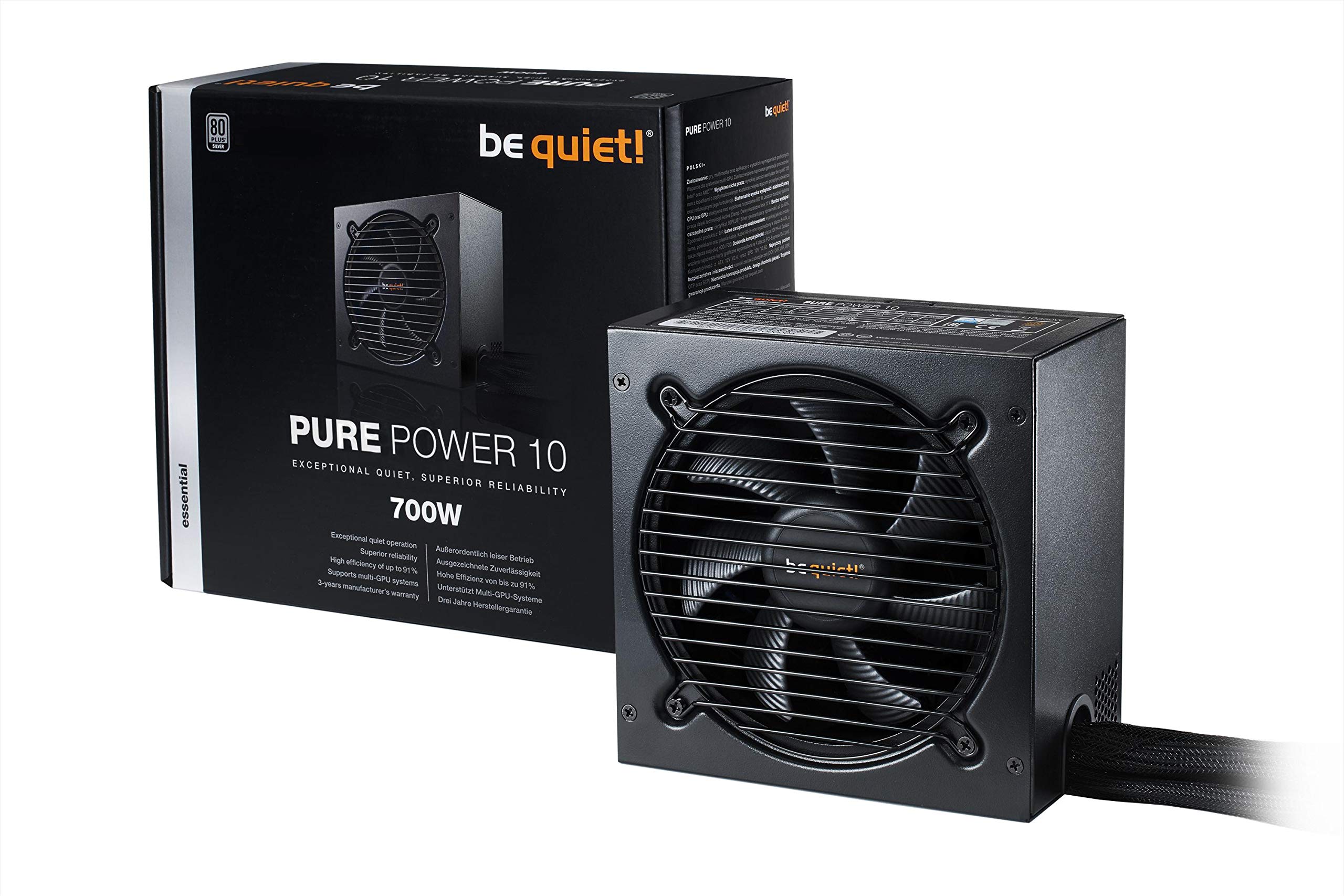 Be Quiet Psu Pure Power 10 700 Watt Atx 80 Plus Silver Fixed Power Supply Price In Uae Amazon Ae Uae Kanbkam