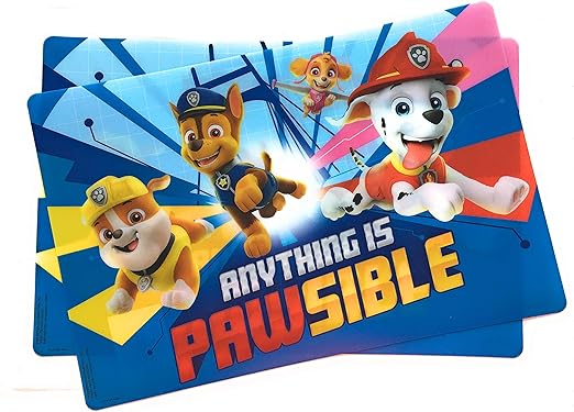 paw patrol placemat