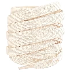 LUOFMISS 2 Pairs Flat Shoe Laces 5/16" Athletic