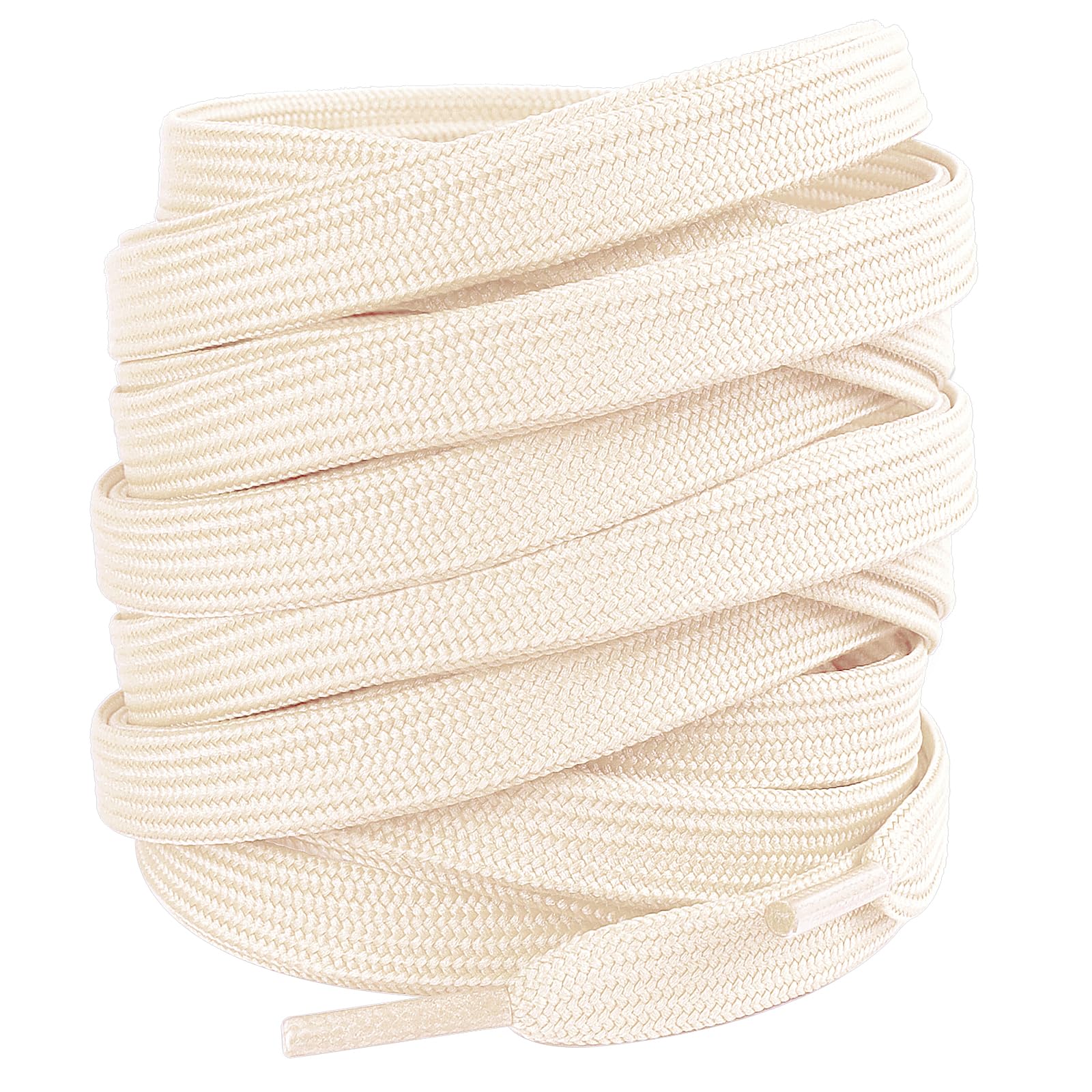 LUOFMISS 2 Pairs Flat Shoe Laces 5/16" Athletic